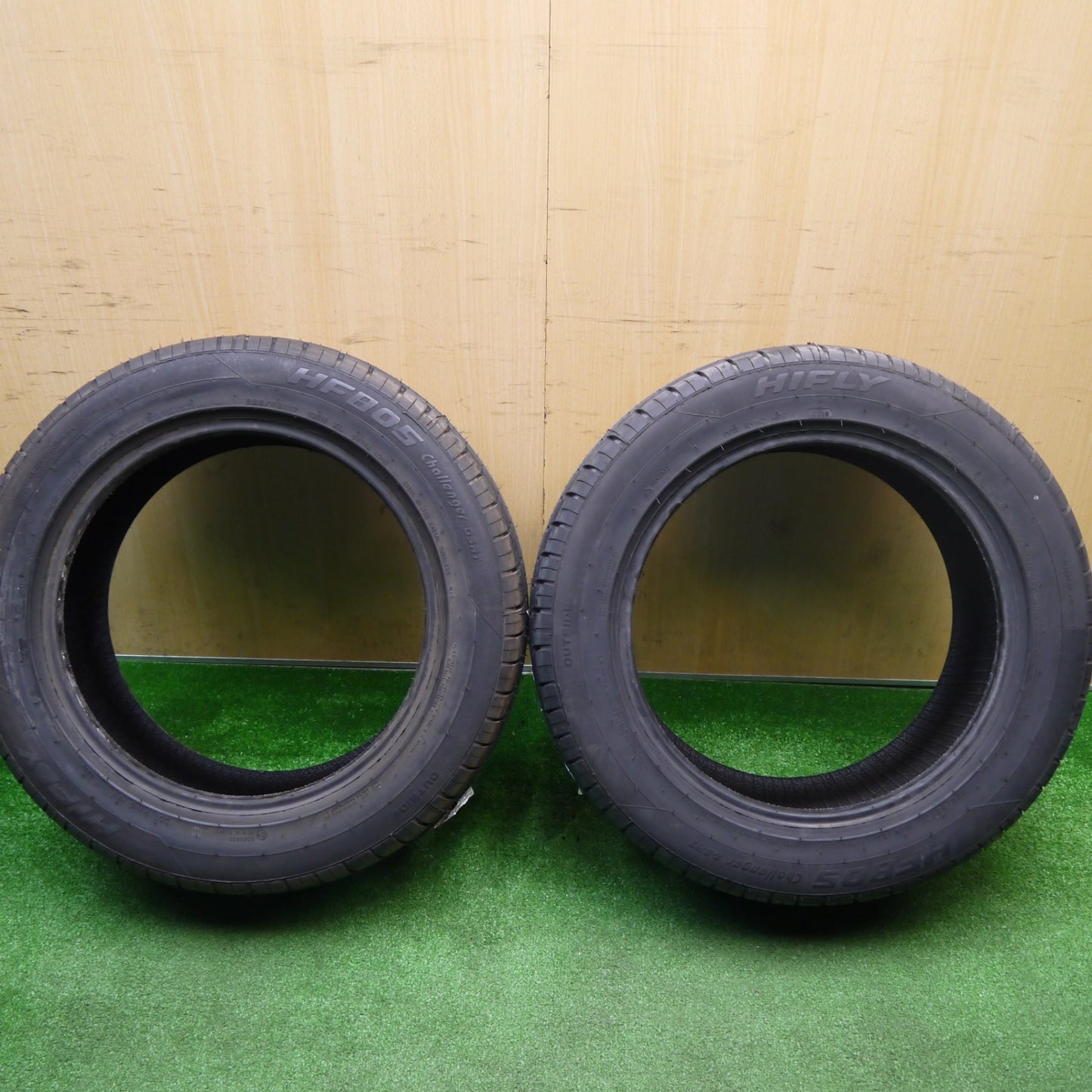 ほぼ未使用！2本★225/55R17 ハイフライ HF805 タイヤ 17インチ アルファード ヴェゼル アテンザ 等★5110410Hノタ