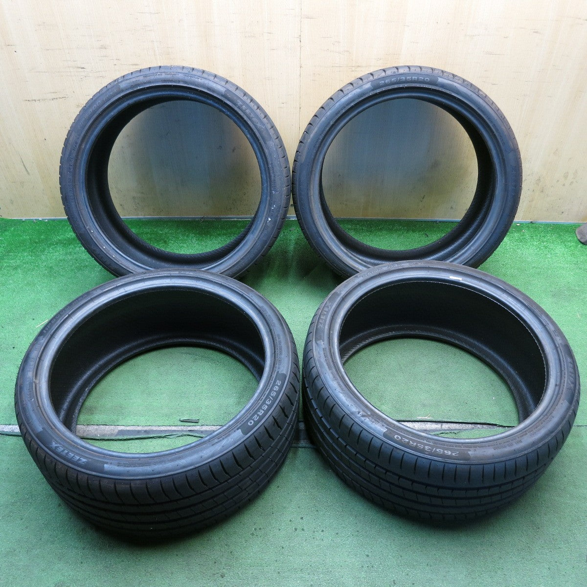 バリ溝！24年！9.5分◎265/35R20 ジーテックス HP5000 max タイヤ 20インチ アウディ A7 等◎6082601KKノタ