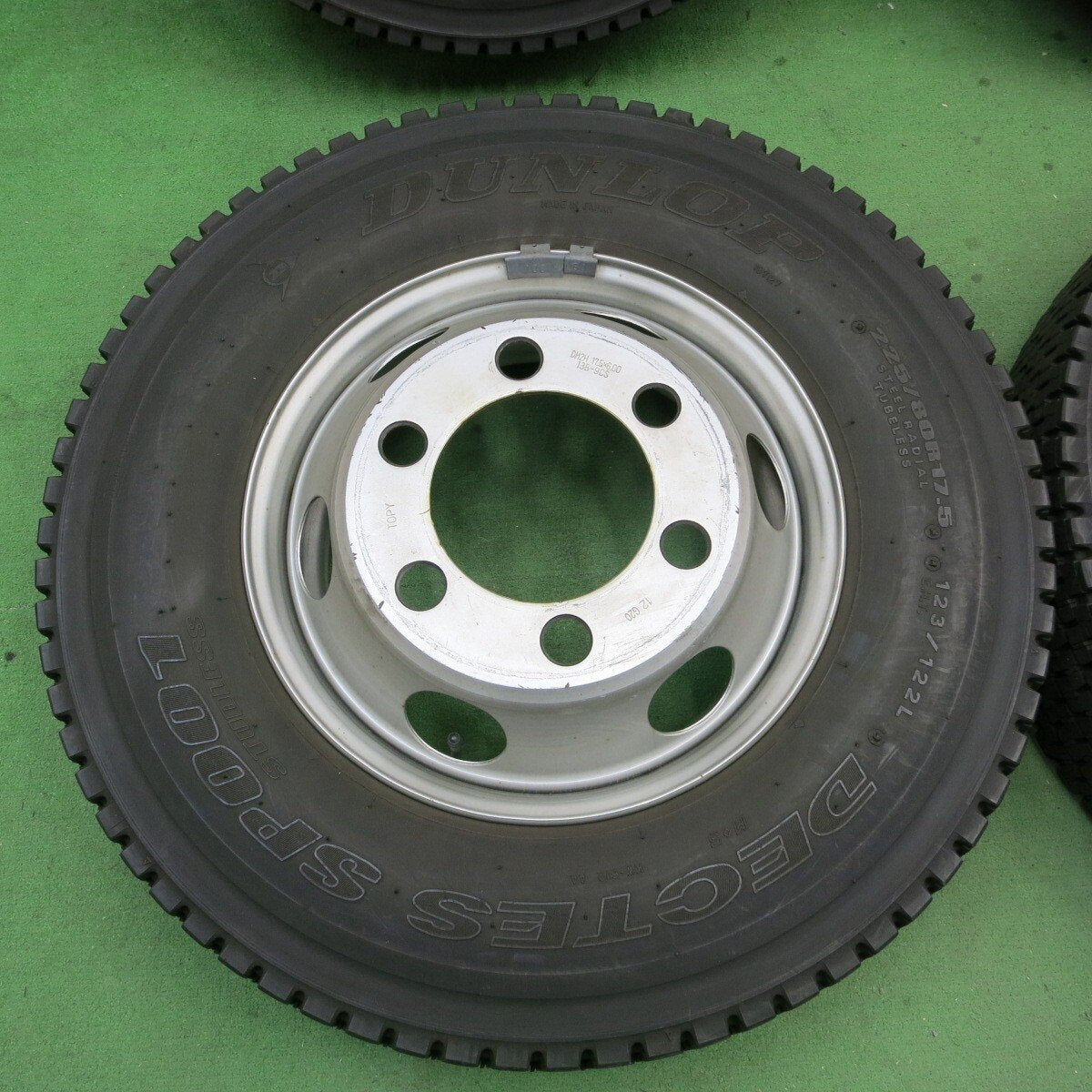 4本 21年★トラック 225/80R17.5 123/122L スタッドレス ダンロップ SP001 TOPY スチール 135-9CS PCD222.25/6H★5021902ナス