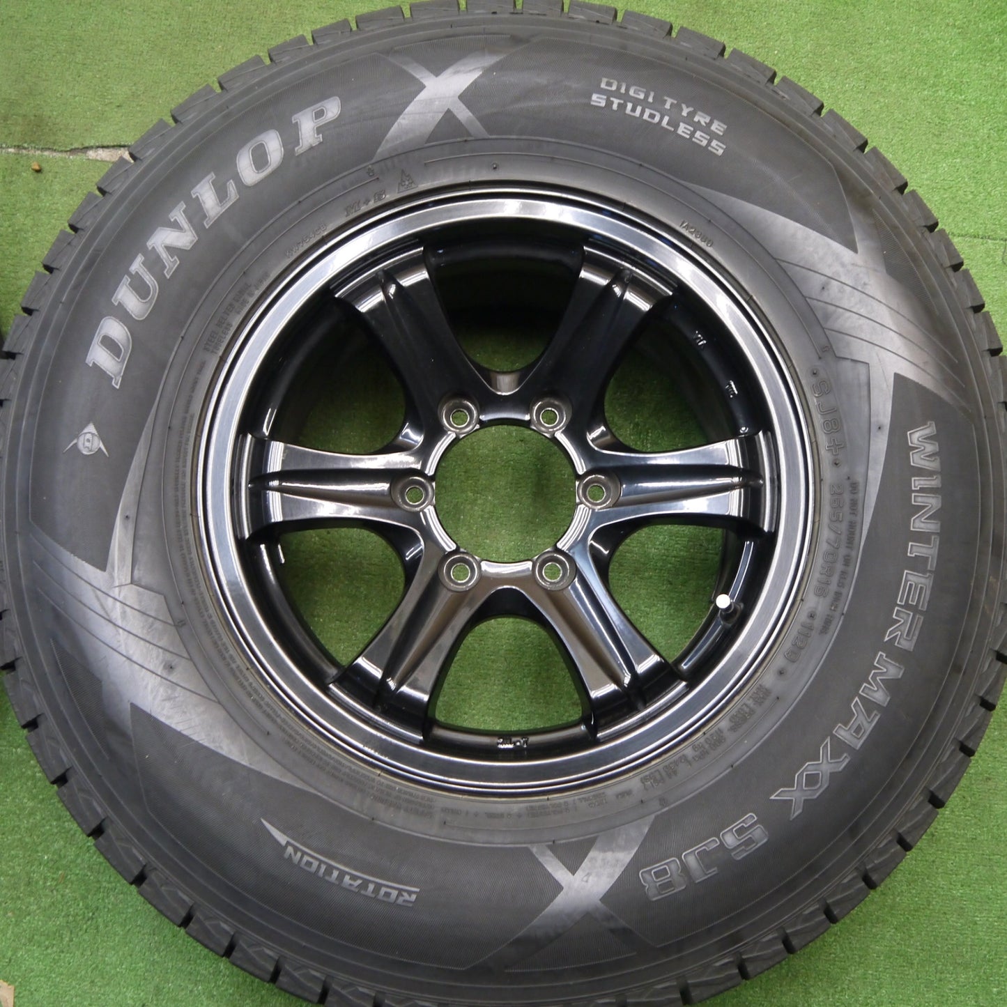 バリ溝！23年！キレイ！9.5分★KEELER 265/70R16 スタッドレス ダンロップ ウインターマックス SJ8 SJ8+ キーラー 16インチ PCD139.7/6H★5041103Hス