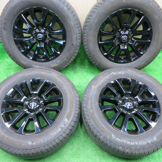[送料無料] キレイ！21年★トヨタ 150系 ランクル プラド ブラックエディション 純正 265/60R18 ミシュラン LATITUDE TOUR HP PCD139.7/6H★4091202NJノ