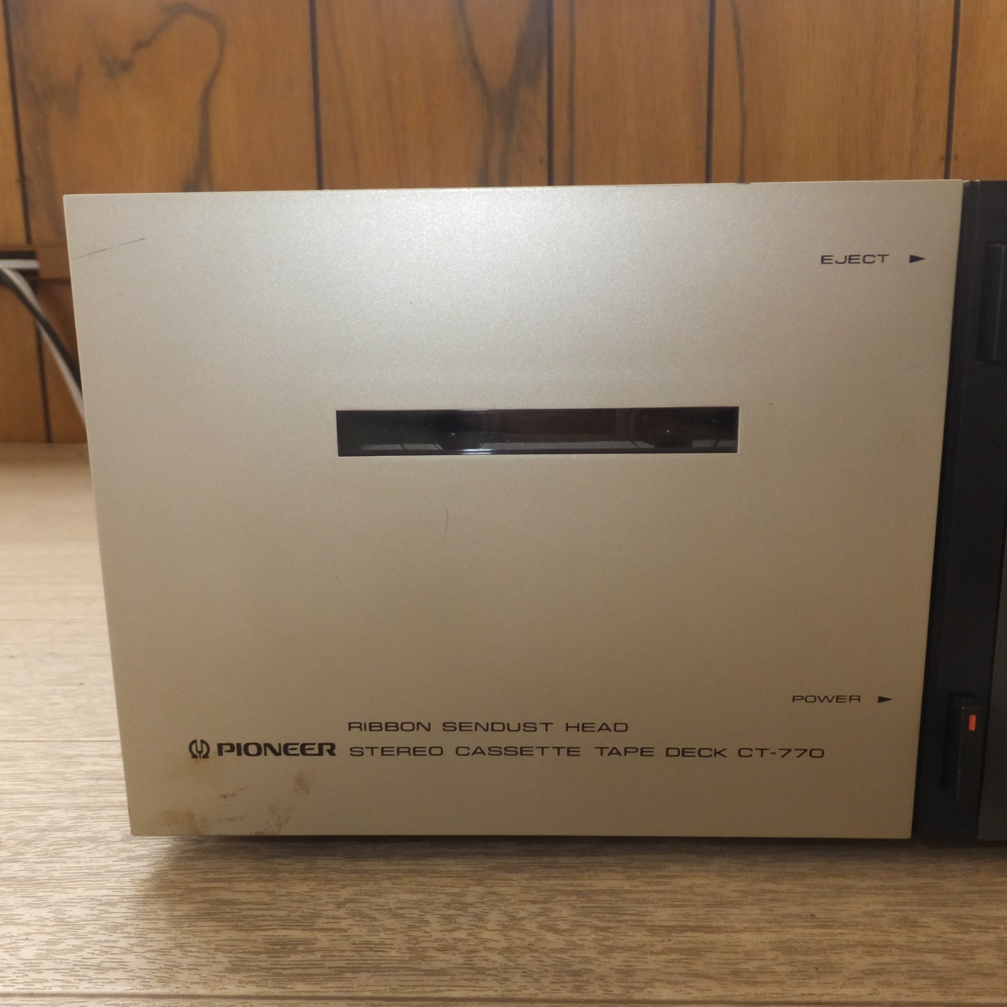 [送料無料] 現状品★パイオニア Pioneer ステレオカセットテープデッキ STEREO CASSETTE TAPE DECK CT-770　AC100Volts 50/60Hz★