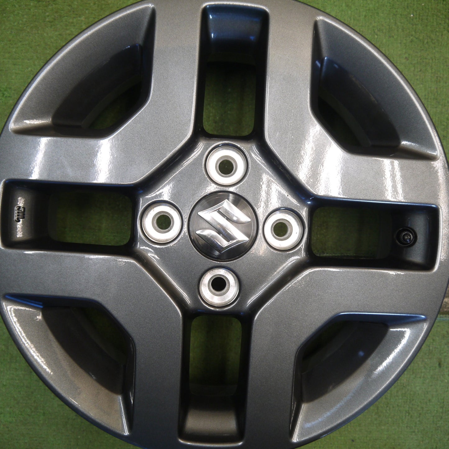 新車外し◎スズキ スペーシア ギア 純正 ホイール 14インチ 14×4.5J アルト ワゴンR ラパン 等 PCD100/4H◎6080503Hホ