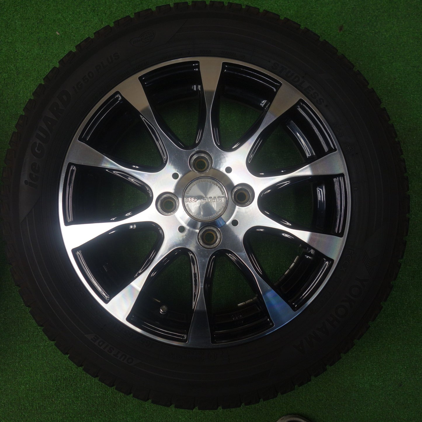 4本価格★スタッドレス 165/65R14 ヨコハマ アイスガード iG50 プラス DEEP IMPACT ディープ インパクト 14インチ ソリオ ハスラー 等 PCD100/4H★6032202KTス