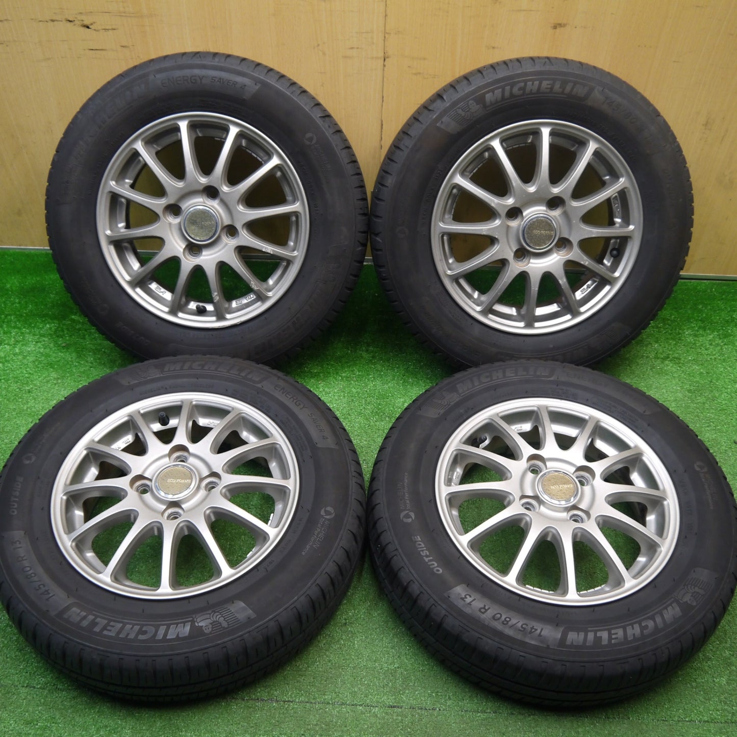 4本価格！23年★145/80R13 ミシュラン エナジーセイバー4 ECO FORME エコフォルム 13インチ PCD100/4H★5110707Hノ