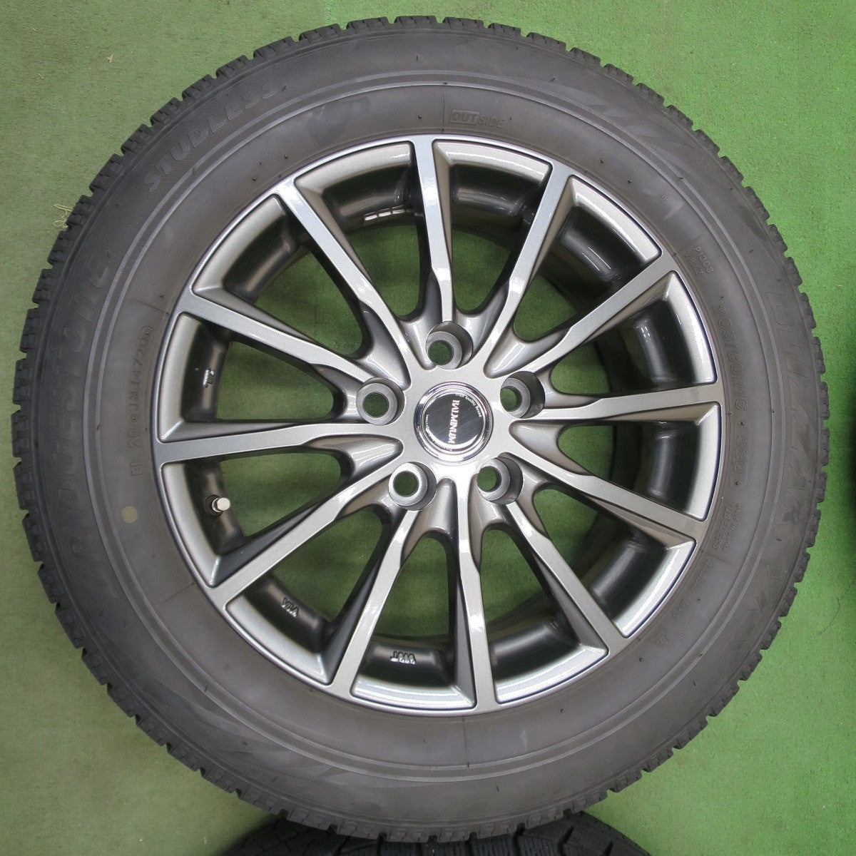 キレイ◎スタッドレス 205/60R16 ブリヂストン ブリザック VRX BALMINUM AR12 バルミナ 16インチ PCD114.3/5H◎6090904NGス