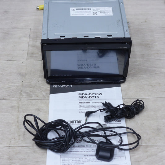 [送料無料] ◆ケンウッド 彩速ナビ メモリーナビ 7V型/180mm MDV-D710 Bluetooth DVD/CD/USB/SD 2024年製 地図データ 2022年 カーナビ KENWOOD◆
