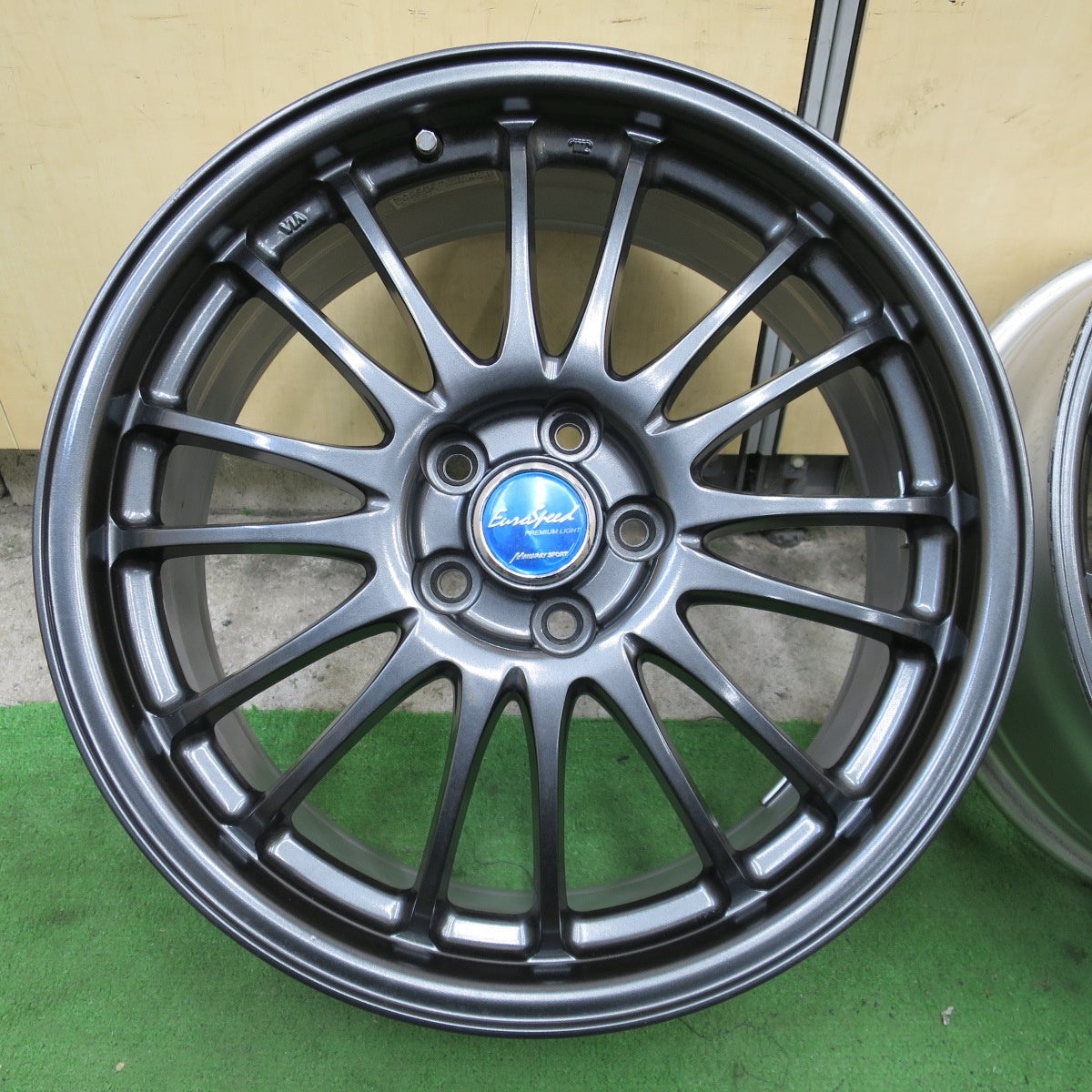 キレイ★EuroSpeed PREMIUM LIGHT MANARAY SPORT 17インチ ホイール ユーロスピード マナレイ スポーツ 17×7J PCD100/5H★6070602NGホ