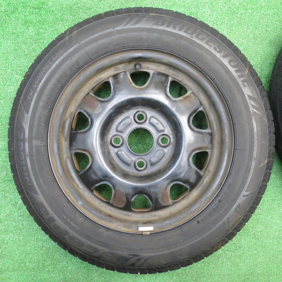 4本価格！21年★165/70R14 ブリヂストン エコピア NH100C スチール ホイール 14インチ PCD100/4H★5110304NJノ