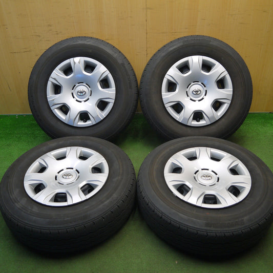 4本価格！23年★トヨタ 200系 ハイエース 純正 スチール 195/80R15 107/105N ブリヂストン エコピア RD613 15インチ PCD139.7/6H★6031802Hノ