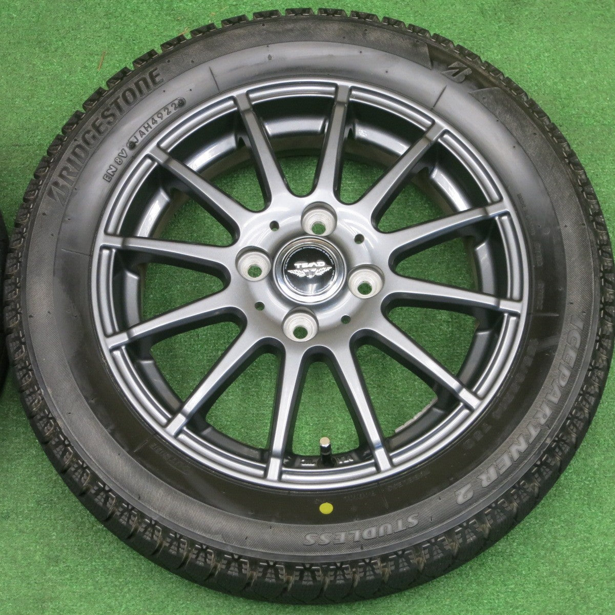 バリ溝！22年！キレイ！ほぼ10分★スタッドレス 155/65R14 ブリヂストン アイスパートナー2 TEAD テッド 14インチ PCD100/4H★6021104NKス