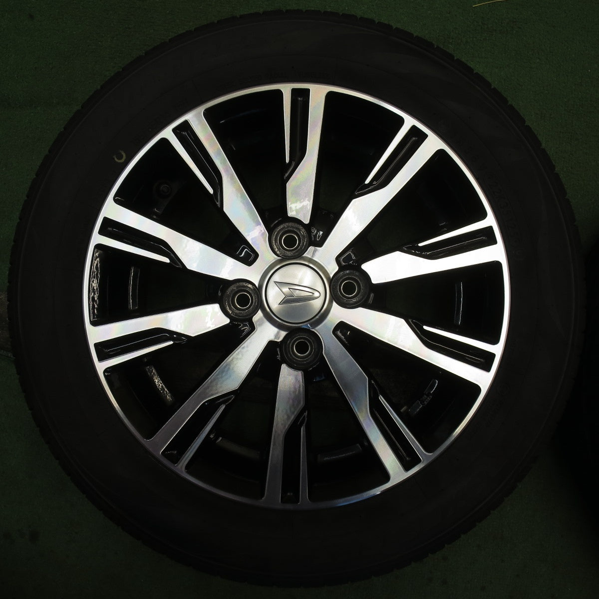 バリ溝！25年！9分◎ダイハツ ムーヴ タント カスタム 純正 155/65R14 トーヨー プロクセス CF3 14インチ PCD100/4H◎6082804NJノ