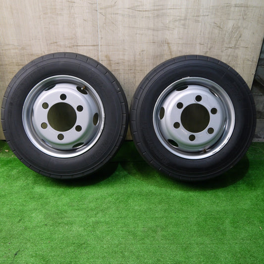 新車外し！22年！2本★日野 デュトロ 純正 スチール MAXION23 215/70R17.5 123/121J ブリヂストン R173 17.5インチ PCD222.25/6H★5050201クノ