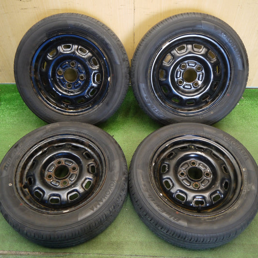 4本価格！24年★155/65R13 ヨコハマ BluEarth-ES ES32 スチール ホイール ブルーアース 13インチ PCD100/4H★6052003Hノ