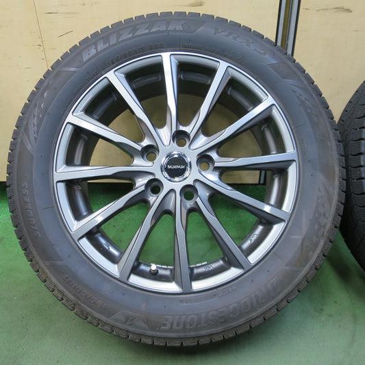 バリ溝!23年!キレイ!8.5分◎スタッドレス 195/60R17 ブリヂストン ブリザック VRX3 BALMINUM AR12 バルミナ 17インチ PCD114.3/5H◎6100504NGス