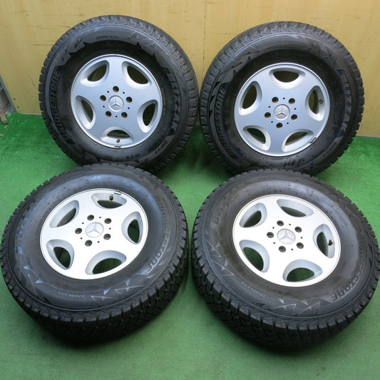 バリ溝！9.5分★ベンツ W463 Gクラス ゲレンデ 純正 265/70R16 スタッドレス ブリヂストン ブリザック DM-V2 16インチ PCD130/5H★6050201HAス