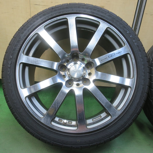 バリ溝！9分◎無限 MUGEN POWER NR 225/45R18 ATR SPORT ATRスポーツ 18インチ PCD114.3/5H◎6101704イノ
