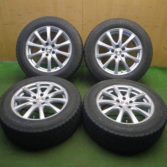バリ溝！キレイ！8.5分★スタッドレス 225/60R17 グッドイヤー アイスナビ7 ravrion RS01 ラブリオン PCD114.3/5H★4021605Hス