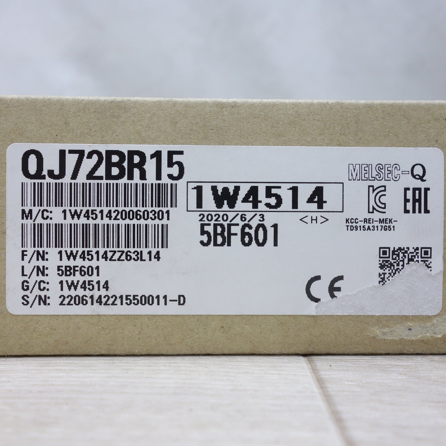 [送料無料] 未使用◆三菱 電機 汎用 シーケンサ QJ72BR15 MELSEC-Q 1W4514 5BF601 2020年製◆