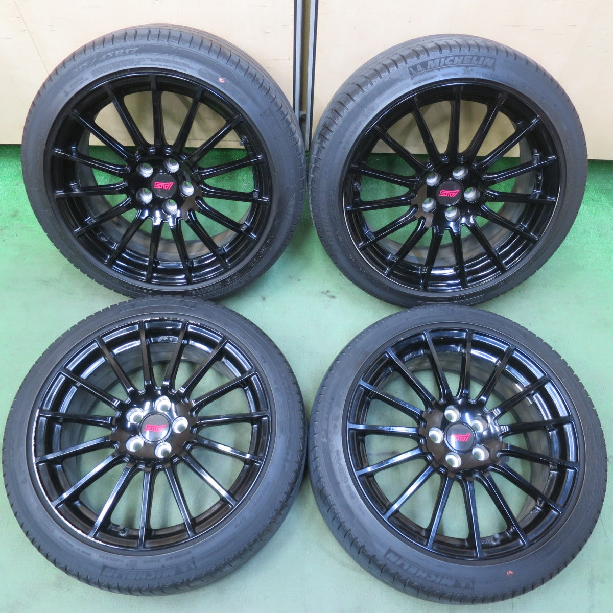 4本価格◎スバル BRZ STI 純正 215/45R17 ミシュラン プライマシー HP 17インチ PCD100/5H◎6080505IMノ