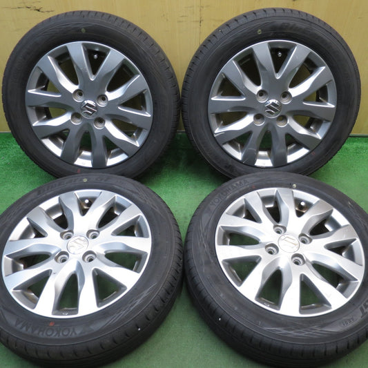 4本価格！23年★スズキ MH23S ワゴンR スティングレー 純正 155/65R14 ヨコハマ BluEarth-GT AE51 ブルーアース 14インチ PCD100/4H★5082902NJノ