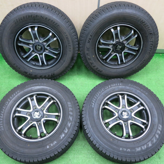 [送料無料] 4本価格！22年★ハイエース等 スタッドレス WEDS ADVENTURE 195/80R15 107/105L ブリヂストン ブリザック VL1 PCD139.7/6H★4103003NJス