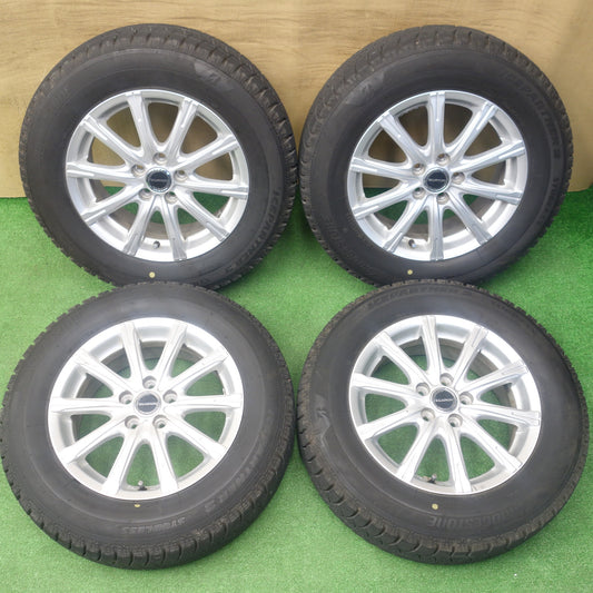 バリ溝！22年！9.5分★プリウス 等 195/65R15 スタッドレス ブリヂストン アイスパートナー2 BALMINUM XR10 バルミナ 15インチ PCD100/5H★6020703KTス