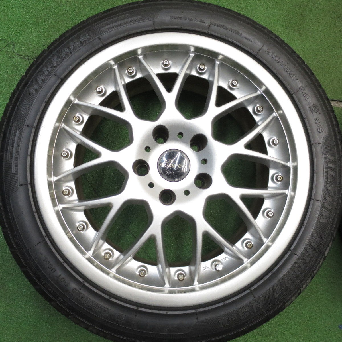 [送料無料] バリ溝！9.5分★RAYS VESTA EINS KAHN3 235/45R17 ナンカン ウルトラスポーツ NS-2 レイズ 17インチ PCD114.3/5H★5031104Hノ