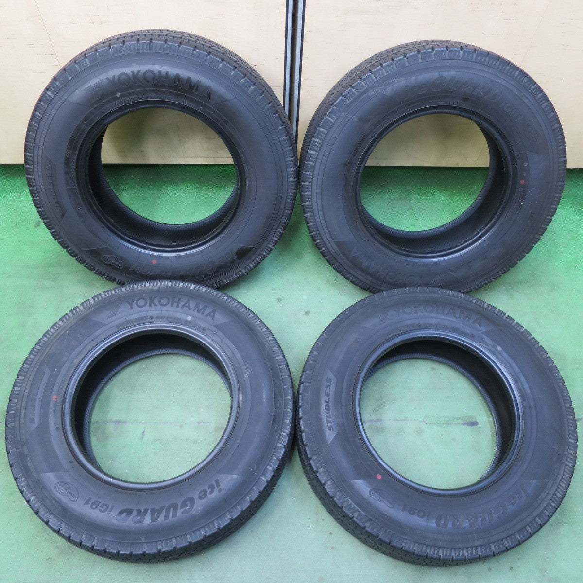 バリ溝！22年！9分★スタッドレス 195/80R15 107/105L ヨコハマ アイスガード iG91 タイヤ 15インチ ハイエース キャラバン 等★6010706イスタ