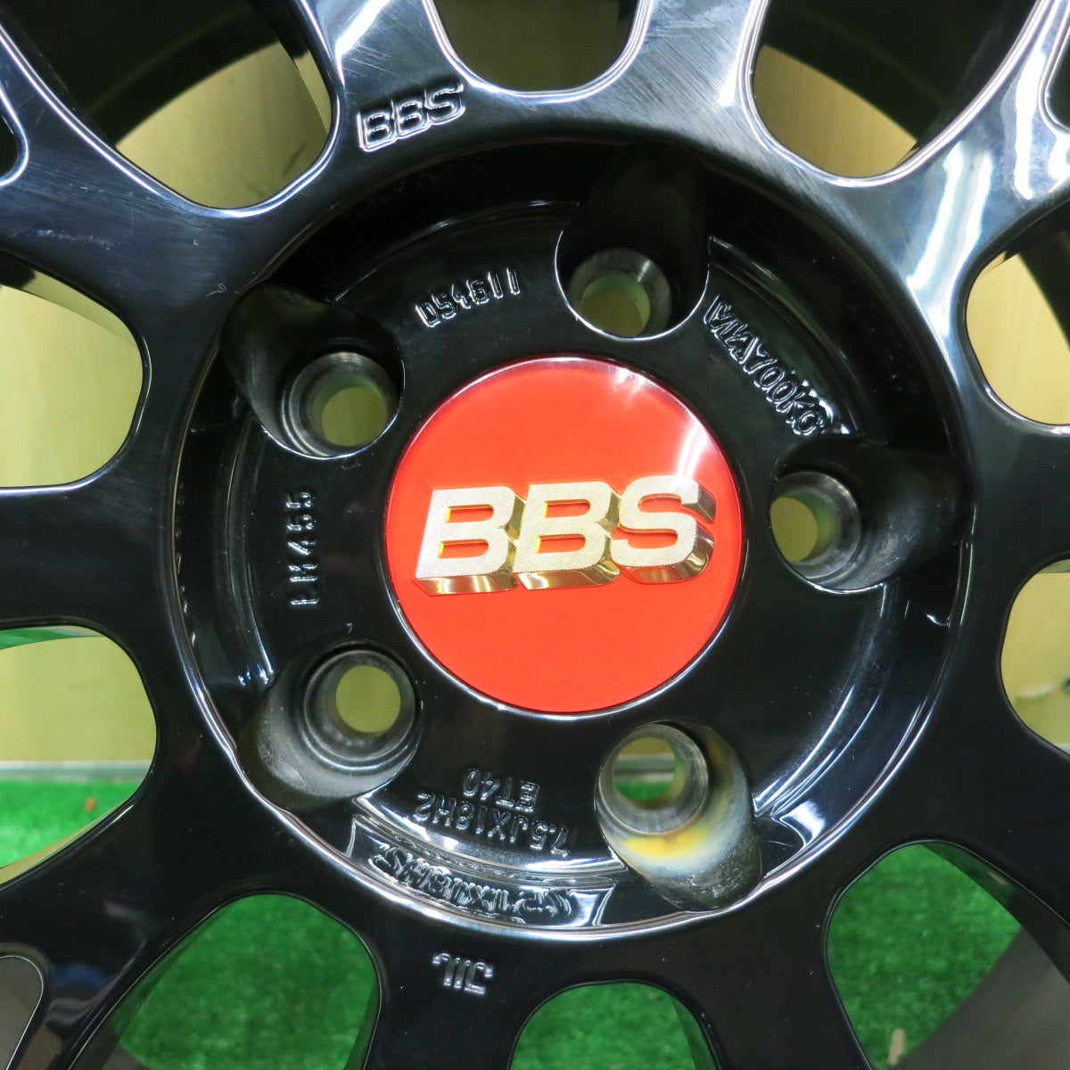 バリ溝！23年！キレイ！9.5分★ミニ クーパー 等 BBS LM455 205/40R18 ミシュラン パイロットスポーツ4 18インチ PCD112/5H★5051604AKノ