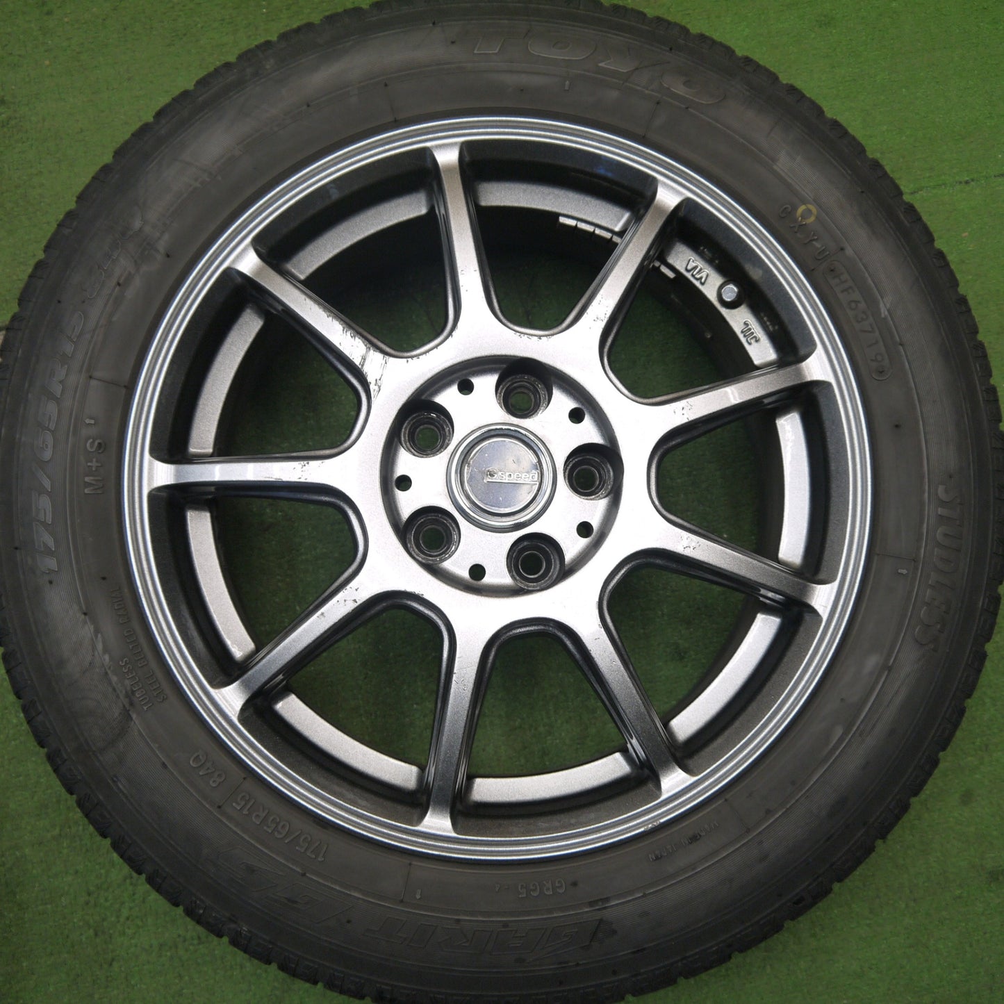 4本価格★シエンタ 等 175/65R15 スタッドレス トーヨー ガリット G5 G.speed Gスピード 15インチ PCD100/5H★5052604Hス