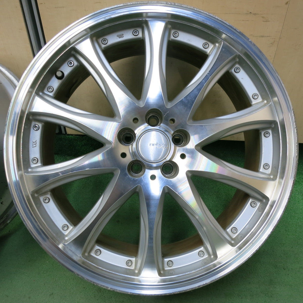 4本価格★プリウス 86 等 ANHELO CORAZON アネーロ コラソン 19インチ ホイール 19×7.5J PCD100/5H★5052103SYホ
