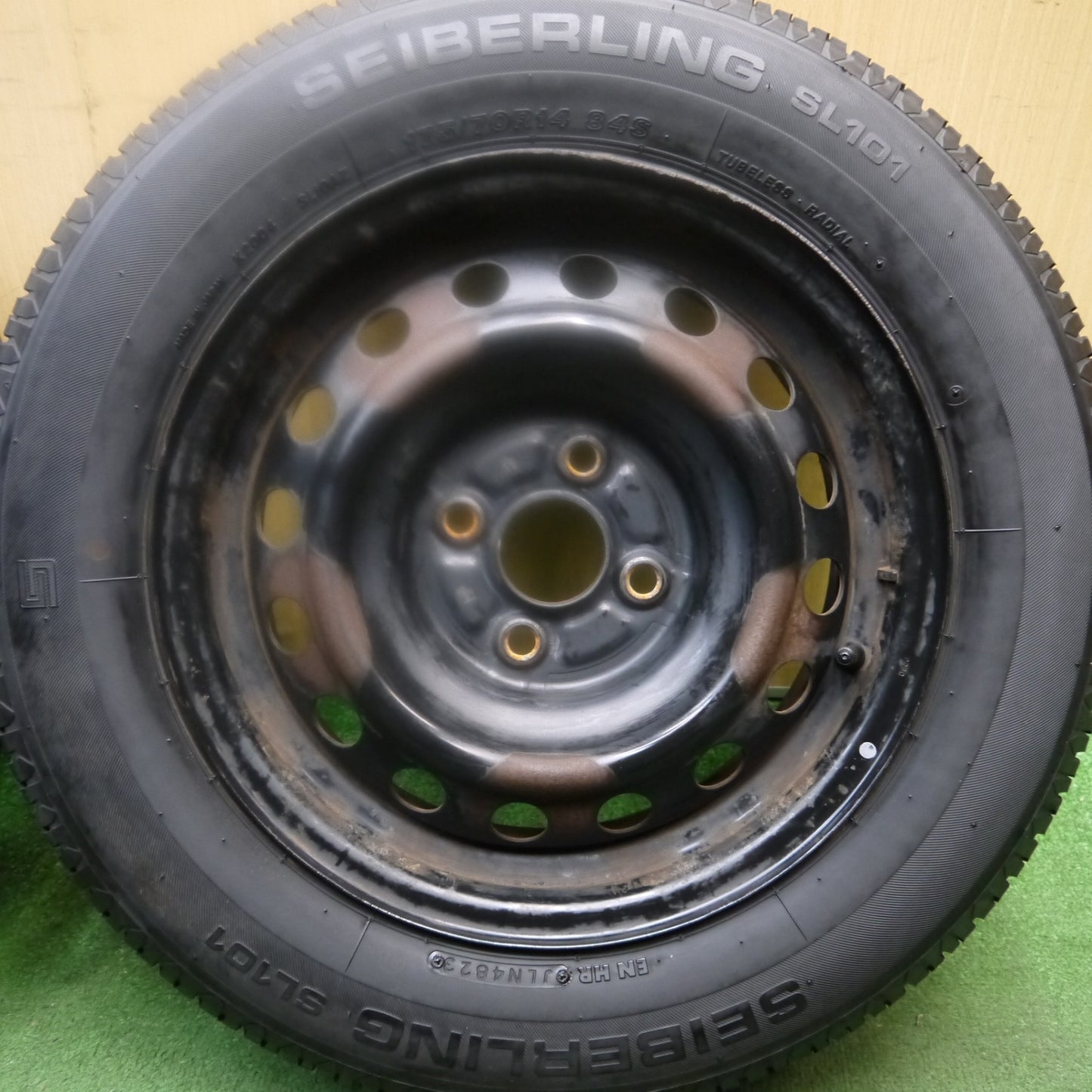 4本価格！23年★175/70R14 セイバーリング SL101 スチール ホイール 14インチ PCD100/4H★5100304Hノ