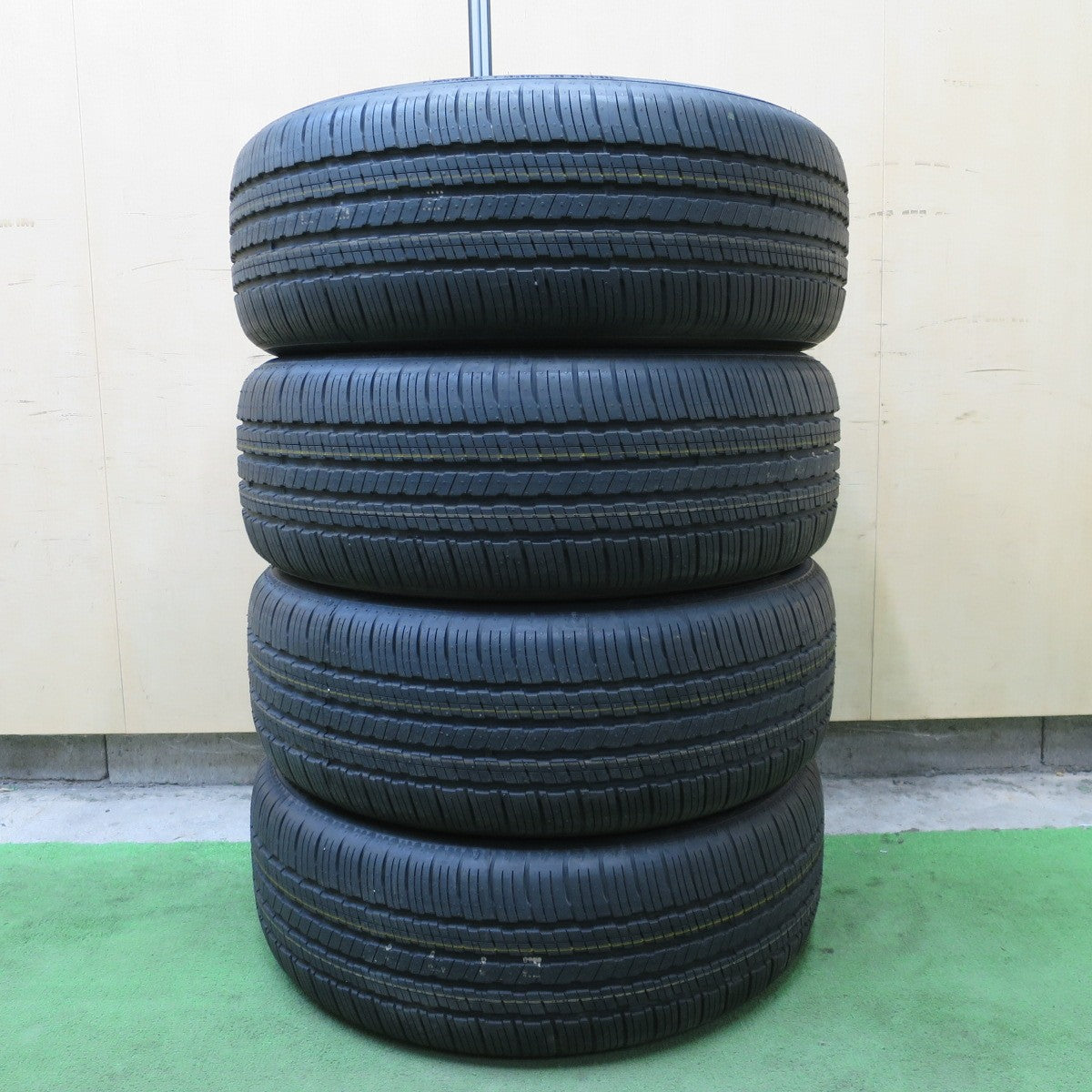 新車外し！25年◎225/55R18 ファルケン ZIEX ZE001A A/S タイヤ 18インチ デリカD5 アウトランダー エクストレイル クロストレック 等◎6082102NGノタ