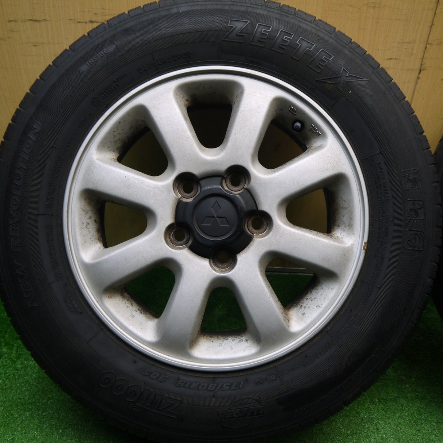 4本価格★三菱 パジェロミニ 純正 175/80R15 ジーテックス ZTiooo NEW REVOLUTION 15インチ PCD114.3/5H★5120506Hノ