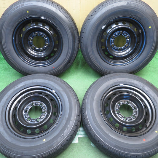 新車外し！26年◎トヨタ ハイエース 純正 スチール 195/80R15 107/105S ブリヂストン エコピア RD613 15インチ PCD139.7/6H◎6091909NJノ