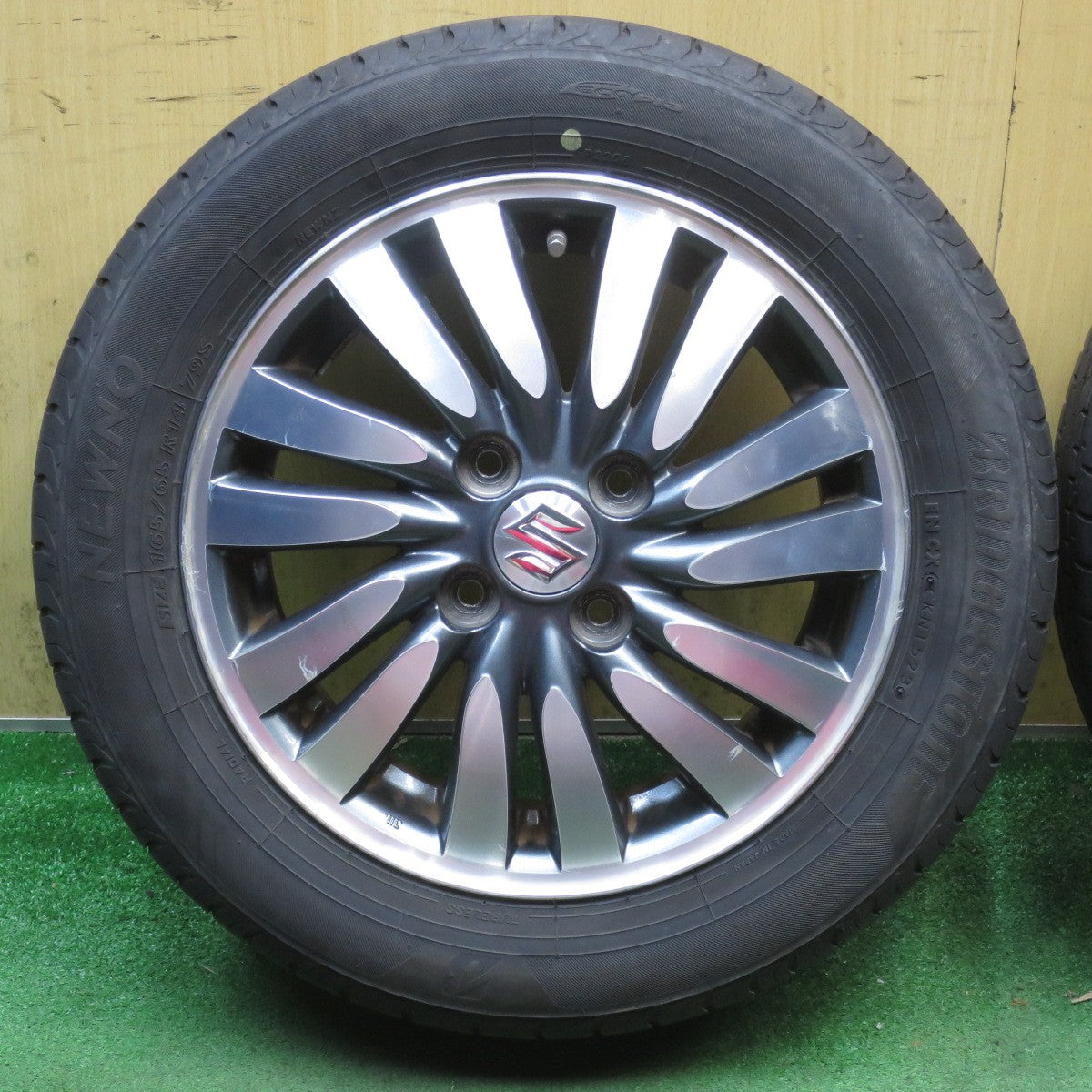 4本価格！23年◎スズキ MA15S ソリオ 純正 165/65R14 ブリヂストン NEWNO ニューノ 14インチ PCD100/4H◎6090101NJノ