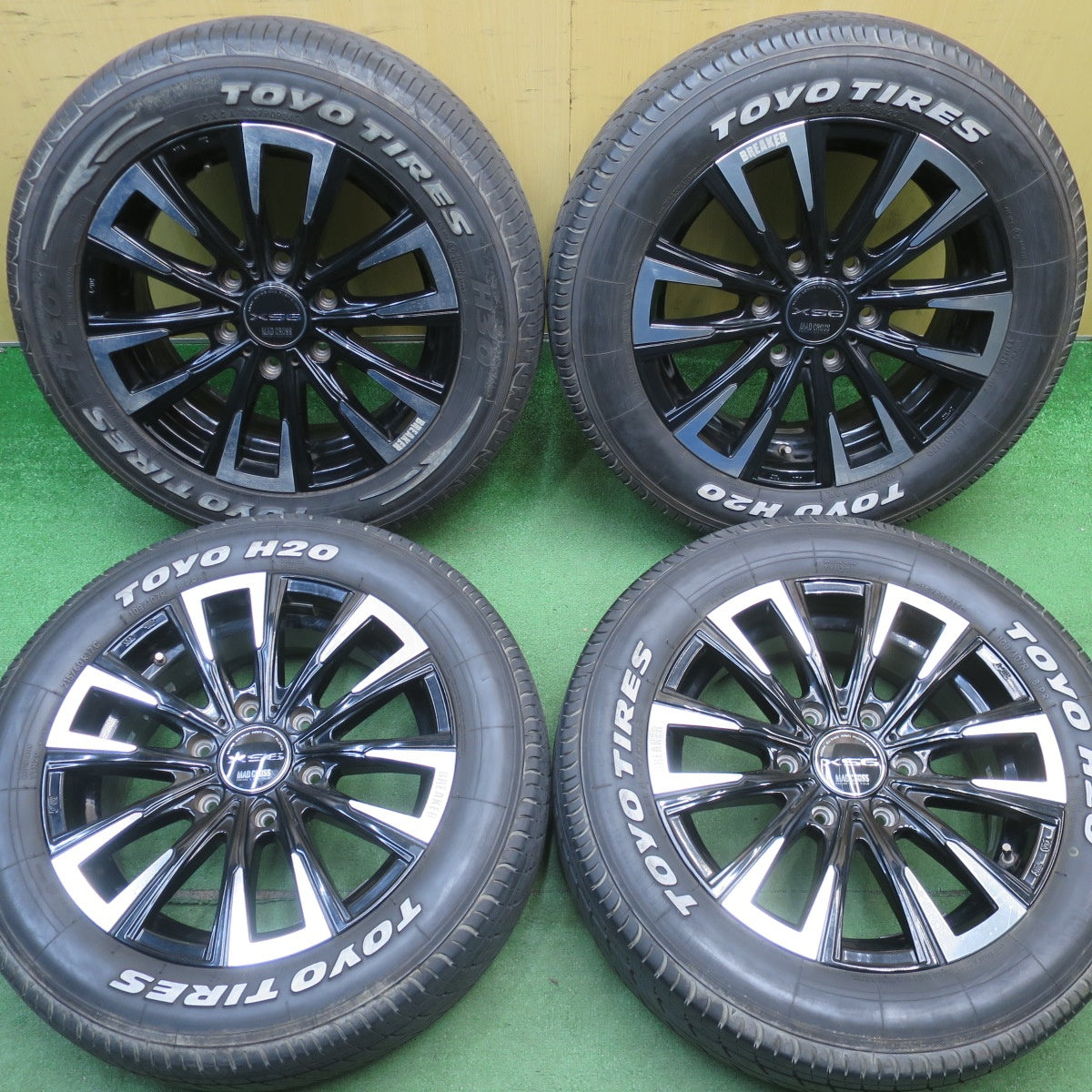 バリ溝！24年！9.5分★MAD CROSS BREAKER XS6 215/60R17 109/107R 8PR トーヨー H20 H30 17インチ マッドクロス ブレイカー PCD139.7/6H★6041601NJノ