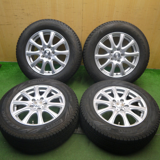 バリ溝！22年！キレイ！9分★スタッドレス 215/60R16 ピレリ アイスゼロ アシンメトリコ LAUFBAHN Ⅱ ラウフバーン 2 16インチ PCD114.3/5H★5073001Hス