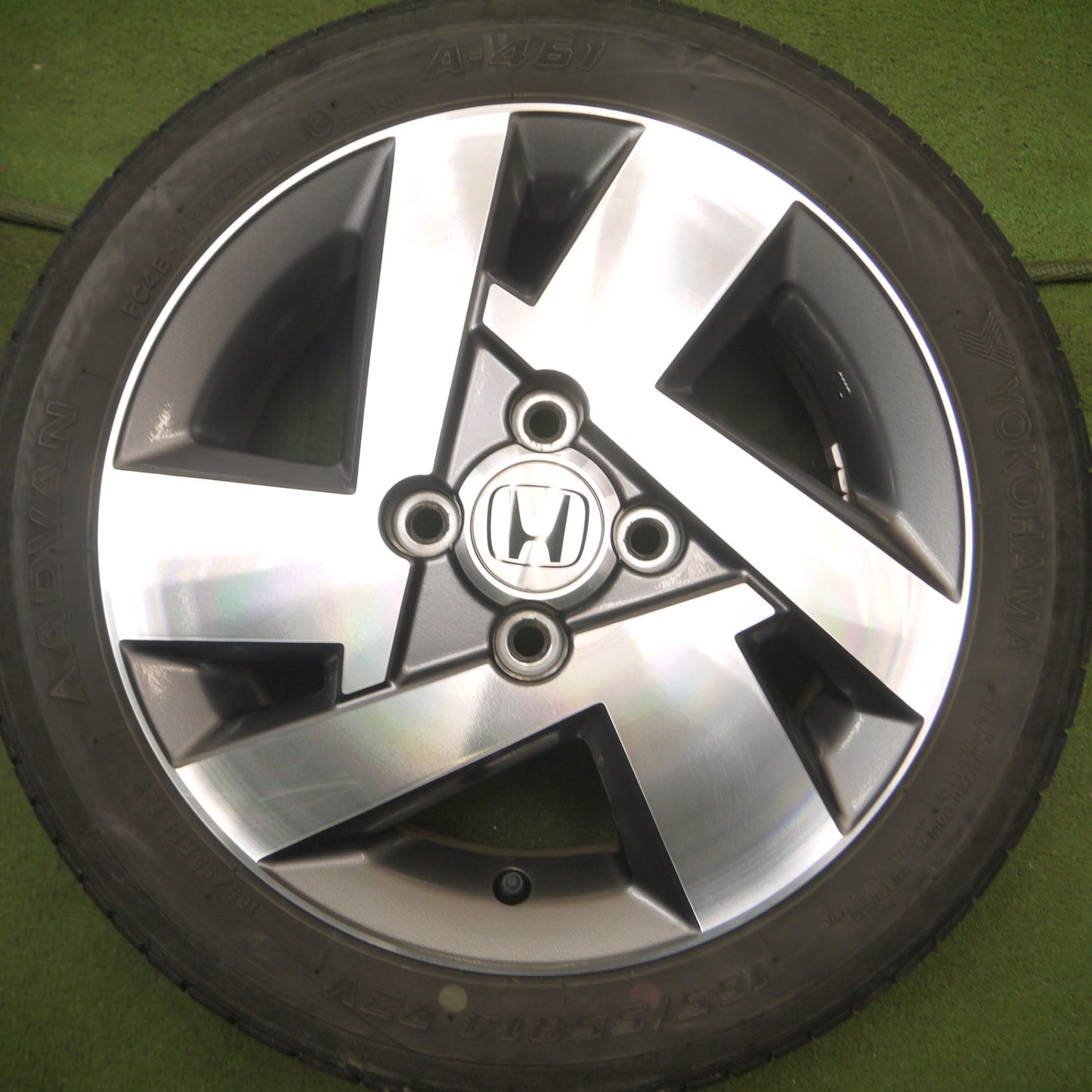 *送料無料* 4本価格★ホンダ ゼスト 純正 165/55R14 ヨコハマ アドバン A-461 14インチ PCD100/4H★4061002Hノ