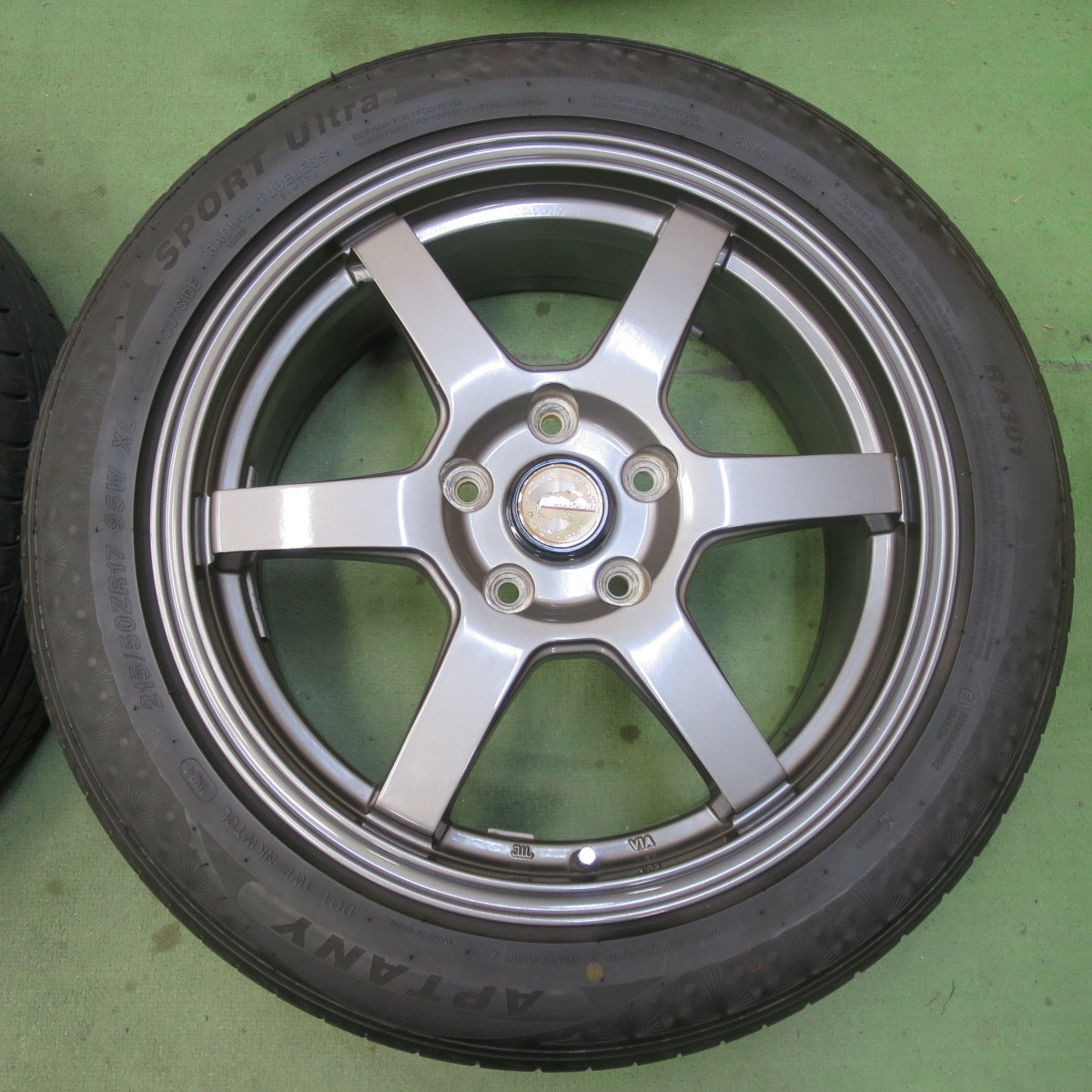 キレイ！24年◎215/50R17 アプタニー SPORT Ultra RA301 J-TECH SPORT Jテック スポーツ 17インチ PCD114.3/5H◎6091505IMノ