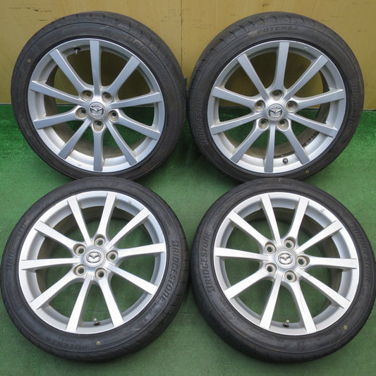 バリ溝！25年！9分★マツダ NC ロードスター 純正 205/45R17 ブリヂストン ポテンザ S007A 17インチ PCD114.3/5H★6032406NJノ