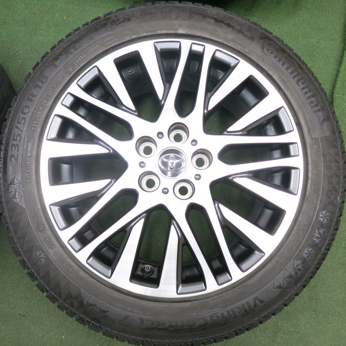 ②【バリ溝！！】トヨタ純正 ホイールセット 235/50R18 送料無料* バリ溝！21年！9.5分☆トヨタ 30系 アルファード SC