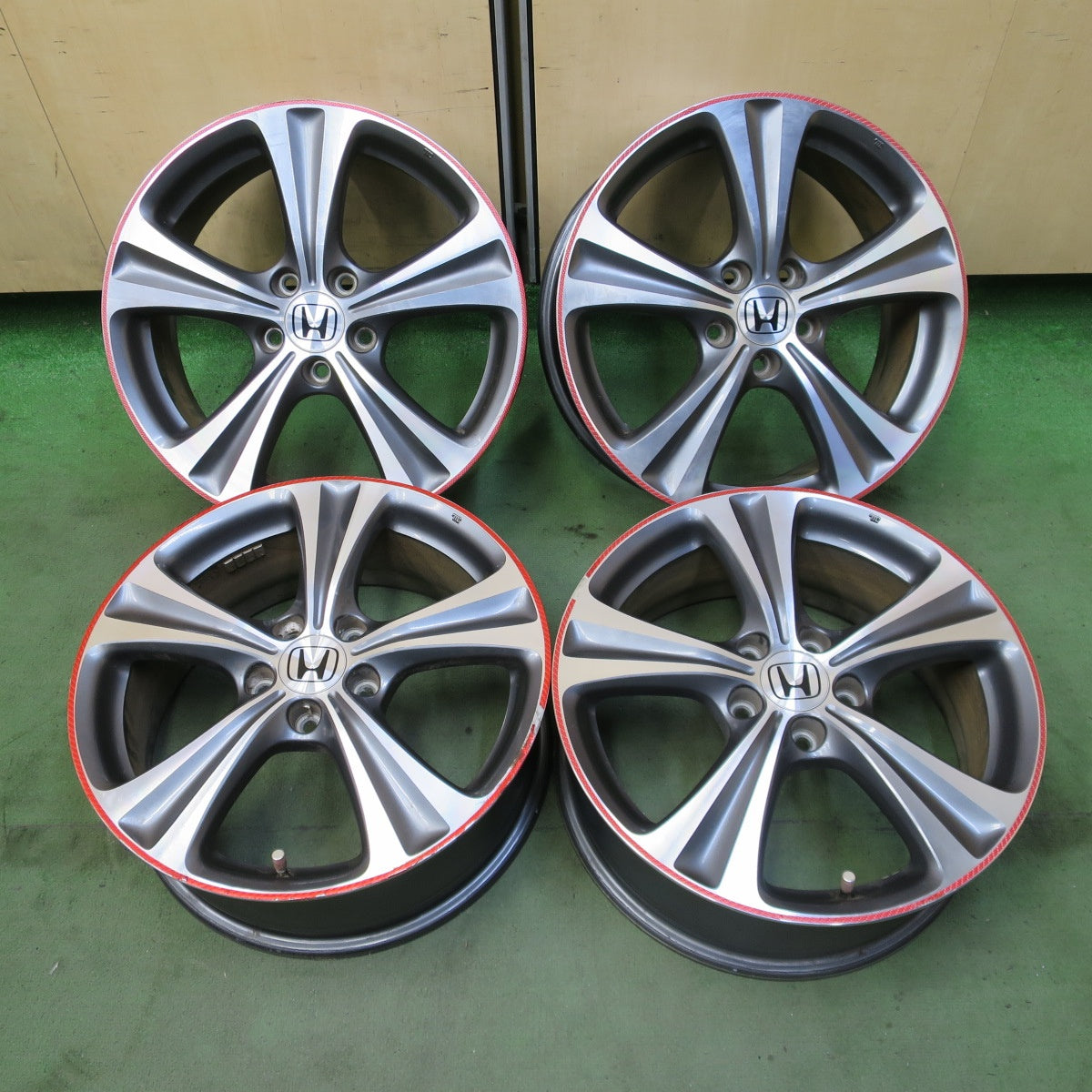 4本価格★ホンダ RB3 オデッセイ アブソルート 純正 ホイール 18インチ 18×7J PCD114.3/5H★6072801NGホ