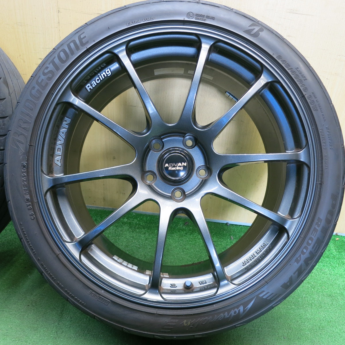 4本価格◎245/40R19 ブリヂストン ポテンザ RE004 Adrenalin ADVAN Racing RZ アドバン レーシング 19インチ PCD114.3/5H◎6061407HAノ