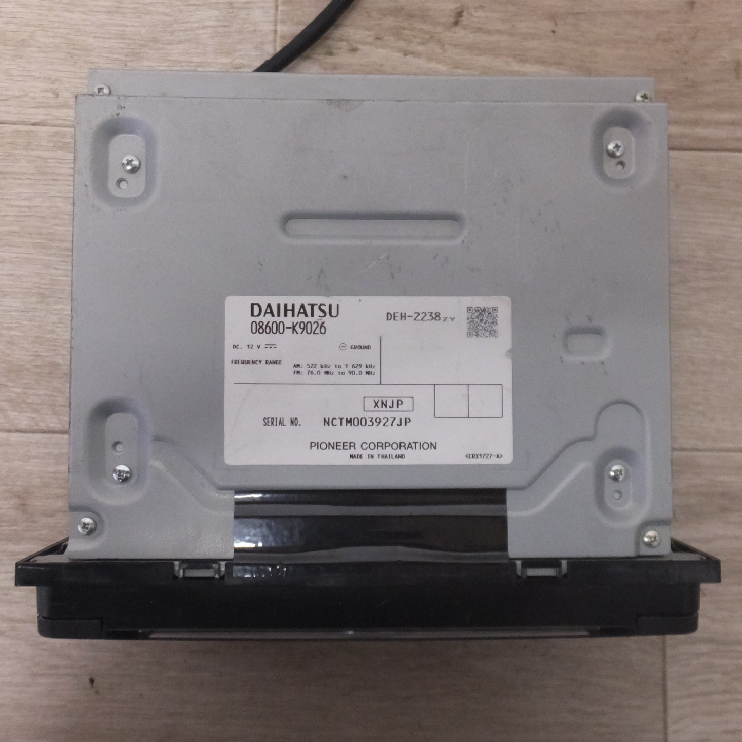 [送料無料] ★パイオニア製 ダイハツ 純正 ワイド CD/USB チューナー CUP-W64D 08600-K9026 DEH-2238ZY(67★