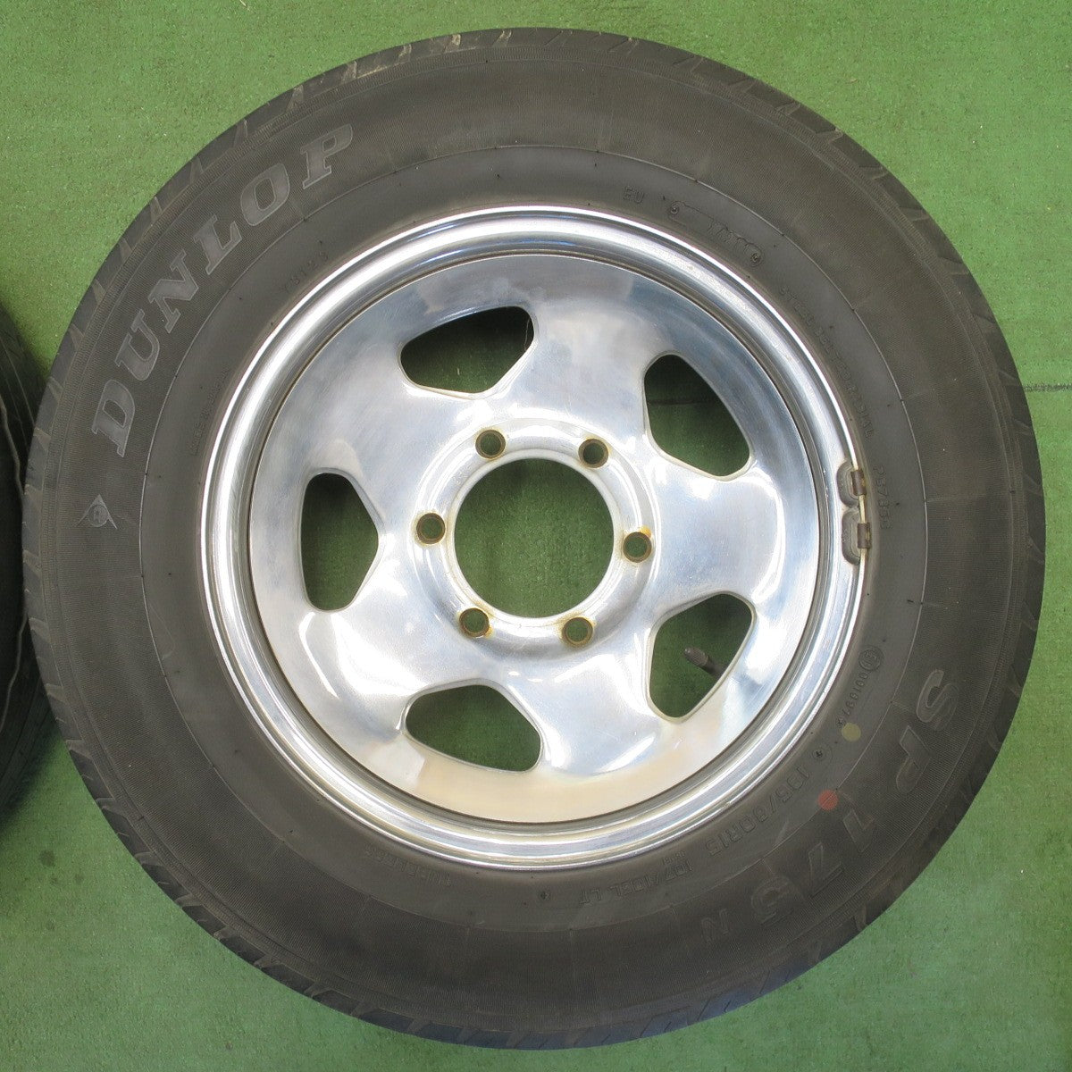 4本価格★三菱 デリカ スターワゴン 純正 スチール 195/80R15 107/105L ダンロップ SP175N 15インチ PCD139.7/6H★6052601NJノ