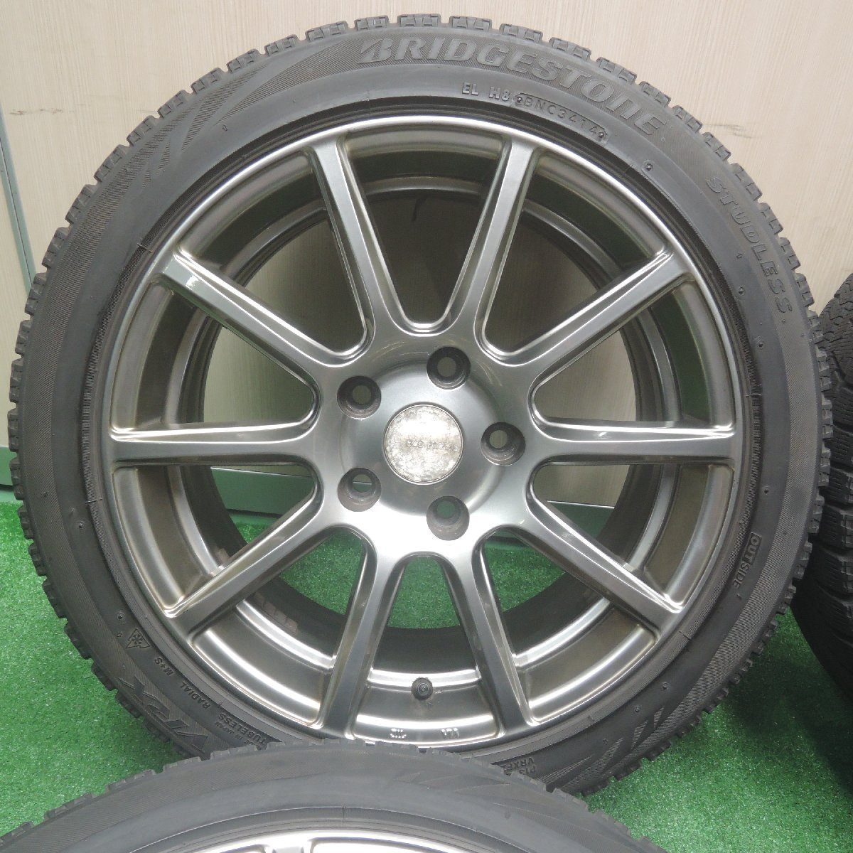 4本価格★スタッドレス BMW等 225/45R17 ECO FORME エコフォルム ブリヂストン ブリザック VRX 17インチ PCD120/5H★3092205SYス