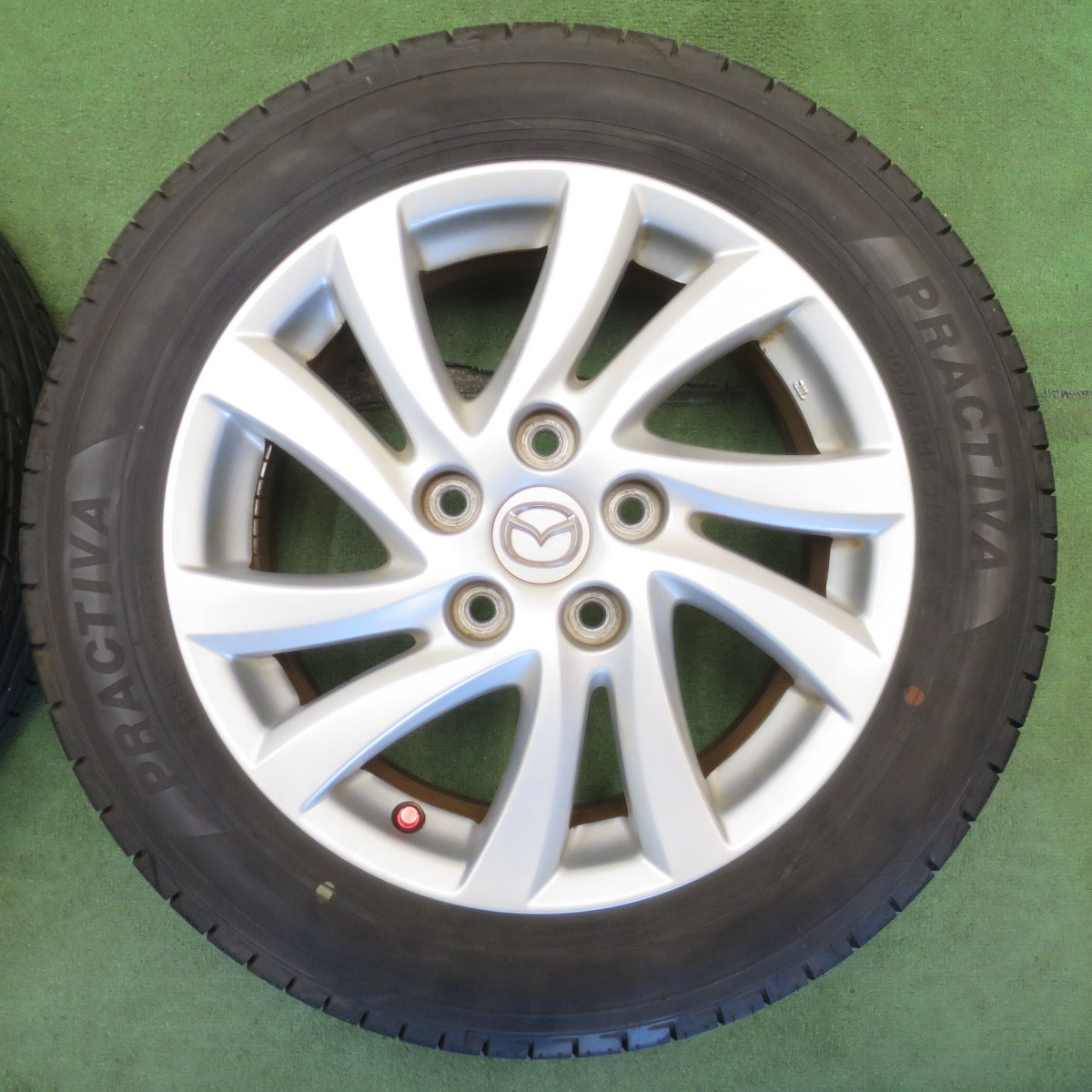 バリ溝！24年！9.5分◎マツダ CWEFW プレマシー 純正 205/55R16 プラクティバ ヨコハマ製 16インチ PCD114.3/5H◎6072502NJノ