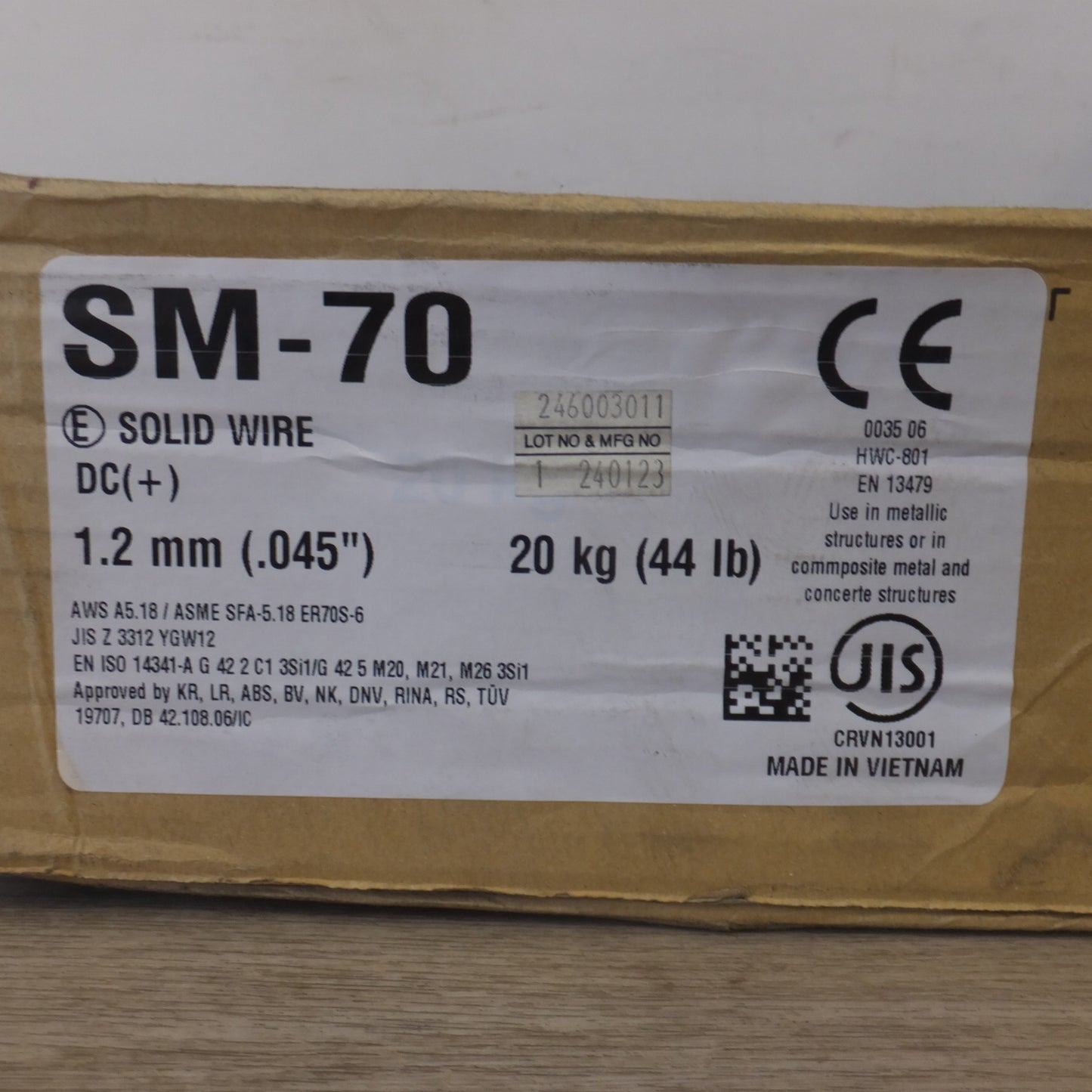 ●複数在庫有●[送料無料] 未使用★ヒュンダイ HYUNDAI 溶接ソリッドワイヤ SM-70 1.2mm .045" 20kg 44lb★